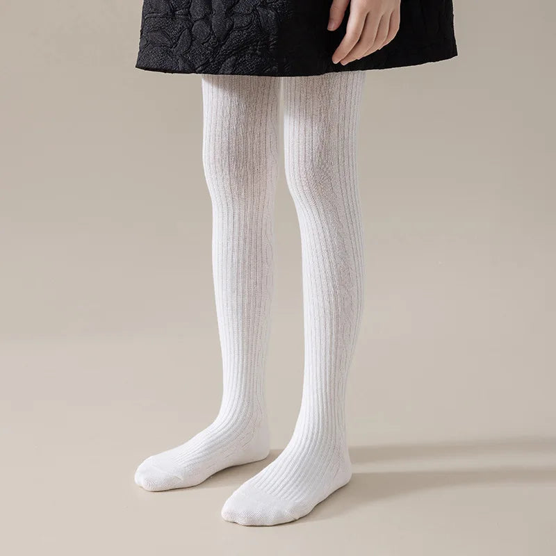 0-12 Years Cute Kids Girls Cotton Tights Spring Autumn Winter Cotton Stocking Breathable Pantyhose For Toddler Girls