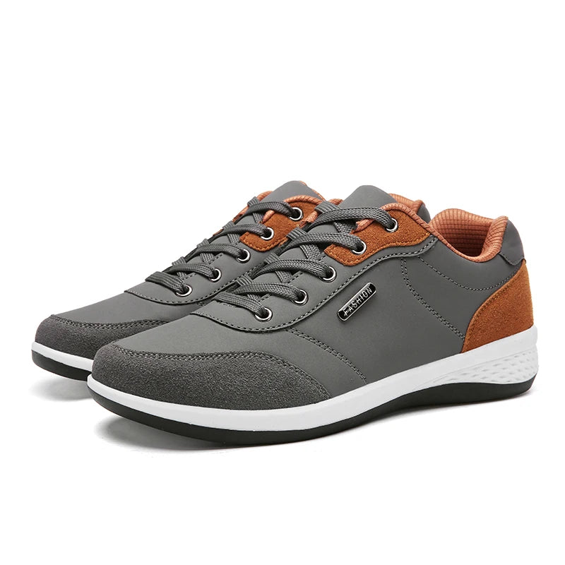 2025 New Men Leather Shoes Sneaker Trend Sport Shoes Breathable Men Sneakers Non-slip Footwear Holiday Shoes for Male ﻿