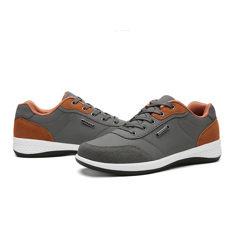 2025 New Men Leather Shoes Sneaker Trend Sport Shoes Breathable Men Sneakers Non-slip Footwear Holiday Shoes for Male ﻿