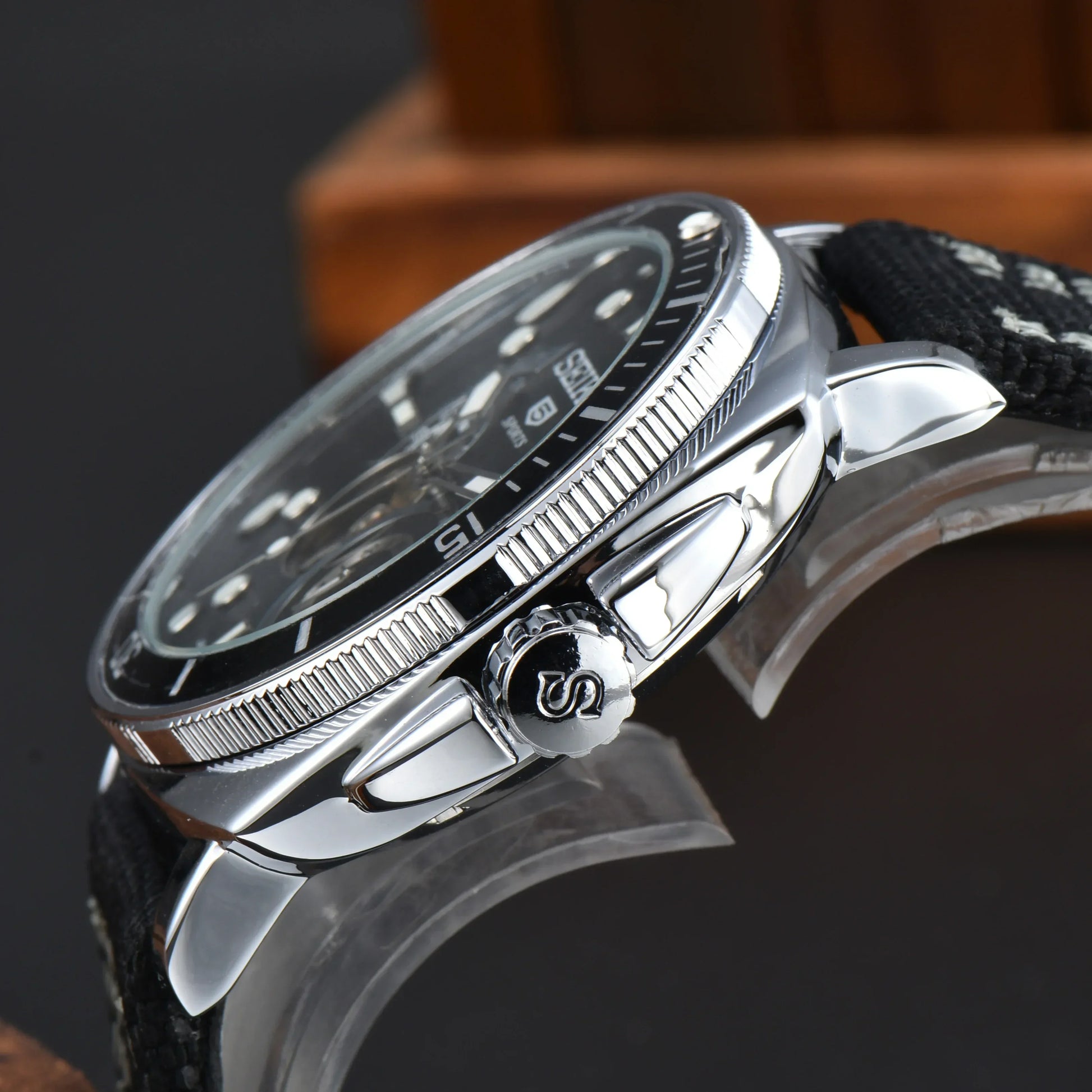 Mechanical Automatic AAA+ Watches for Men SEIKO Sport Design Multifunction Leather Strap Male Clocks Daily Waterproof