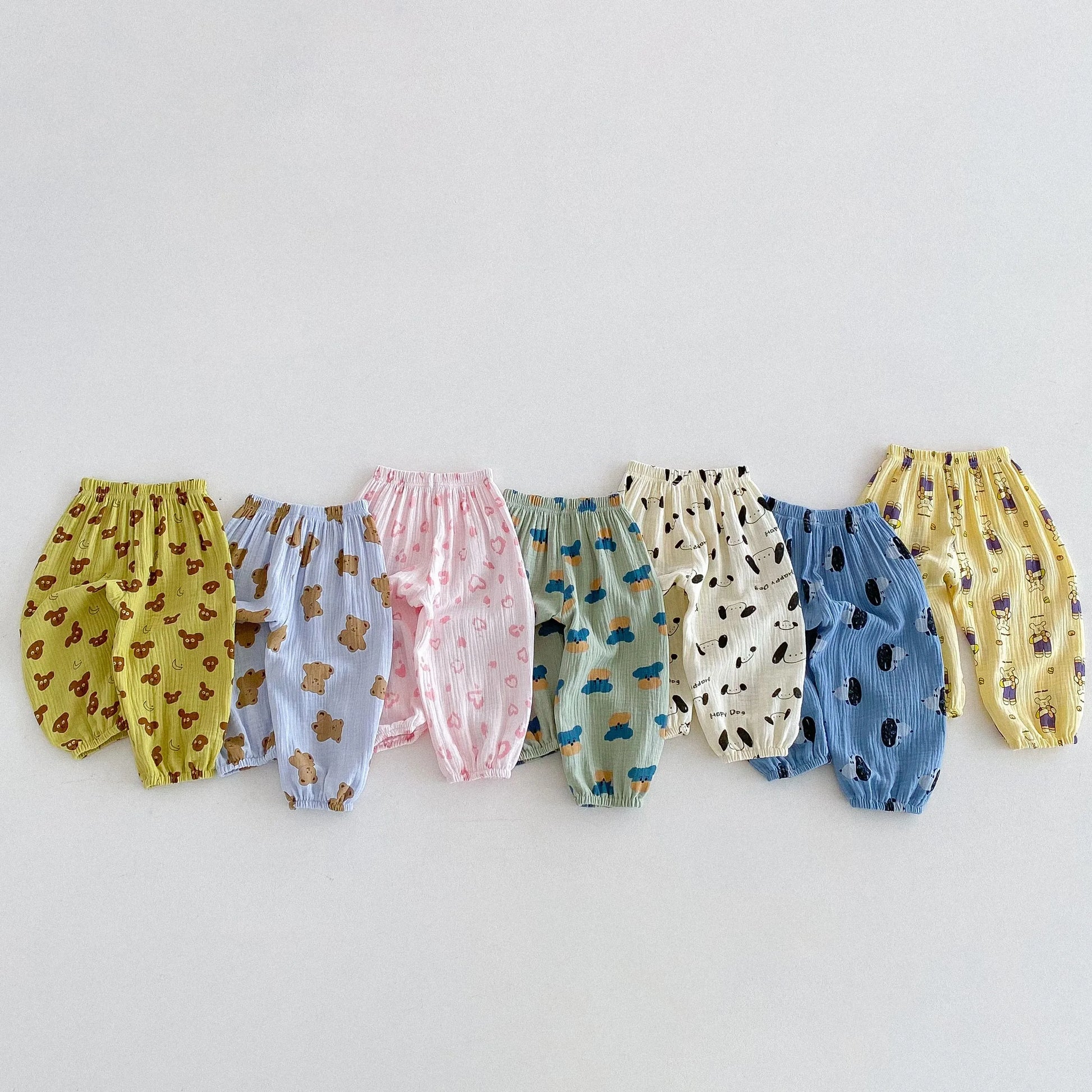 1-6 Age Children's Clothes Summer Thin Casual Trousers Full-printed Cartoon Fashion Kids Anti-mosquito Pants Boys Girls Bloomers