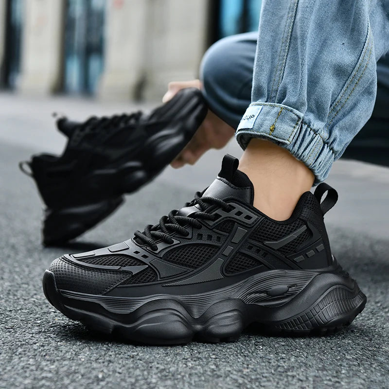 2025 Men's Running Shoes Platform Walking Skateboard Sneakers Men Large Size 48 High Quality Street Athletic Sneakers For Men