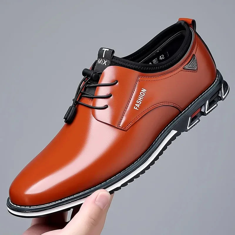 2025 New Men Shoes Luxury Leather Casual Shoes Male Comfortable Soft Flat Driving Shoe High Quality Slip on Men Loafers Big Size