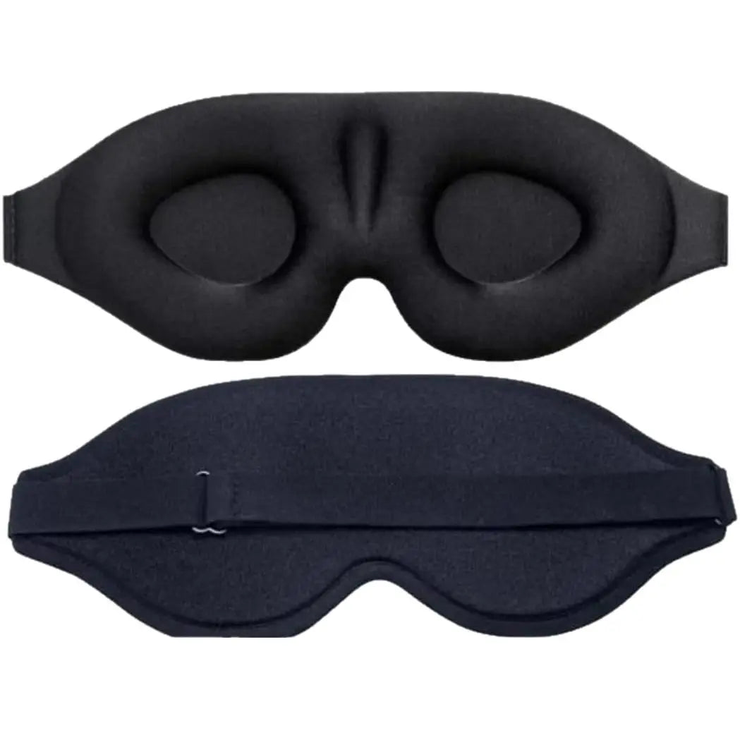 3D Eye Mask Adjustable Suitable for Men and Women with No Pressure on the Eyes Breathable and Light Blocking Eye Mask Black