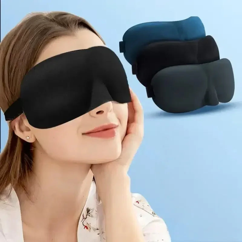 3D Eye Mask for Sleeping Contoured Cup Blindfold Night Sleep Face Masks Block Out Light Women Men Eyepatch Comfortable Soft Fit