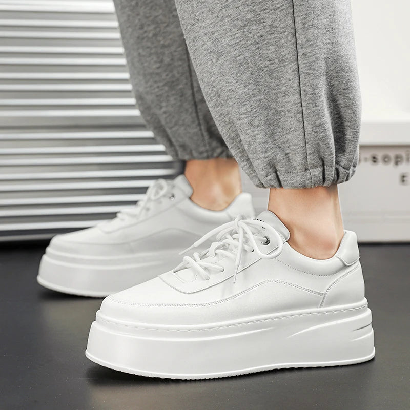 2025 Men Shoes Platform Casual Shoes for Men New Comfortable Sneakers Lightweight Walking White Men Shoes Tenis Masculino 39-44