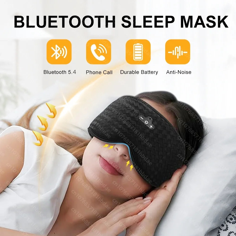 3D Eye Mask Music Play Sleeping Headphones with Built-In Hd Speaker Mask for Sleep Headphones Bluetooth ﻿breathable Eye Shield