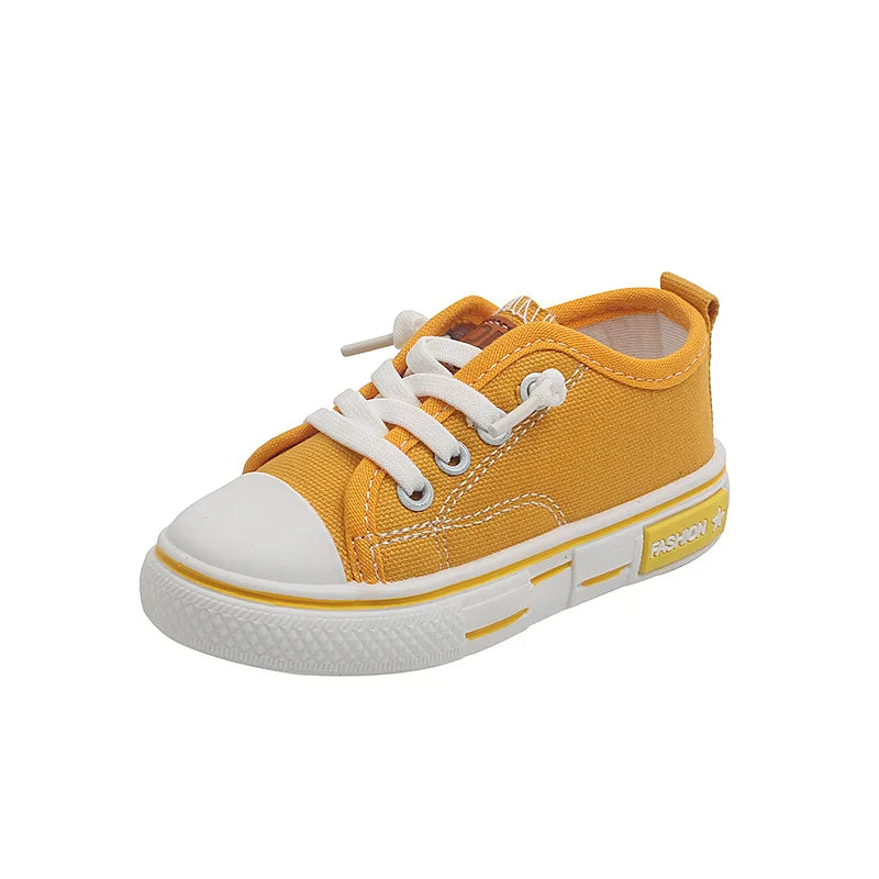 2025 New Children's Canvas Shoes Fashion Baby Board Shoes Girls' Breathable Single Shoes Boys' Casual Shoes