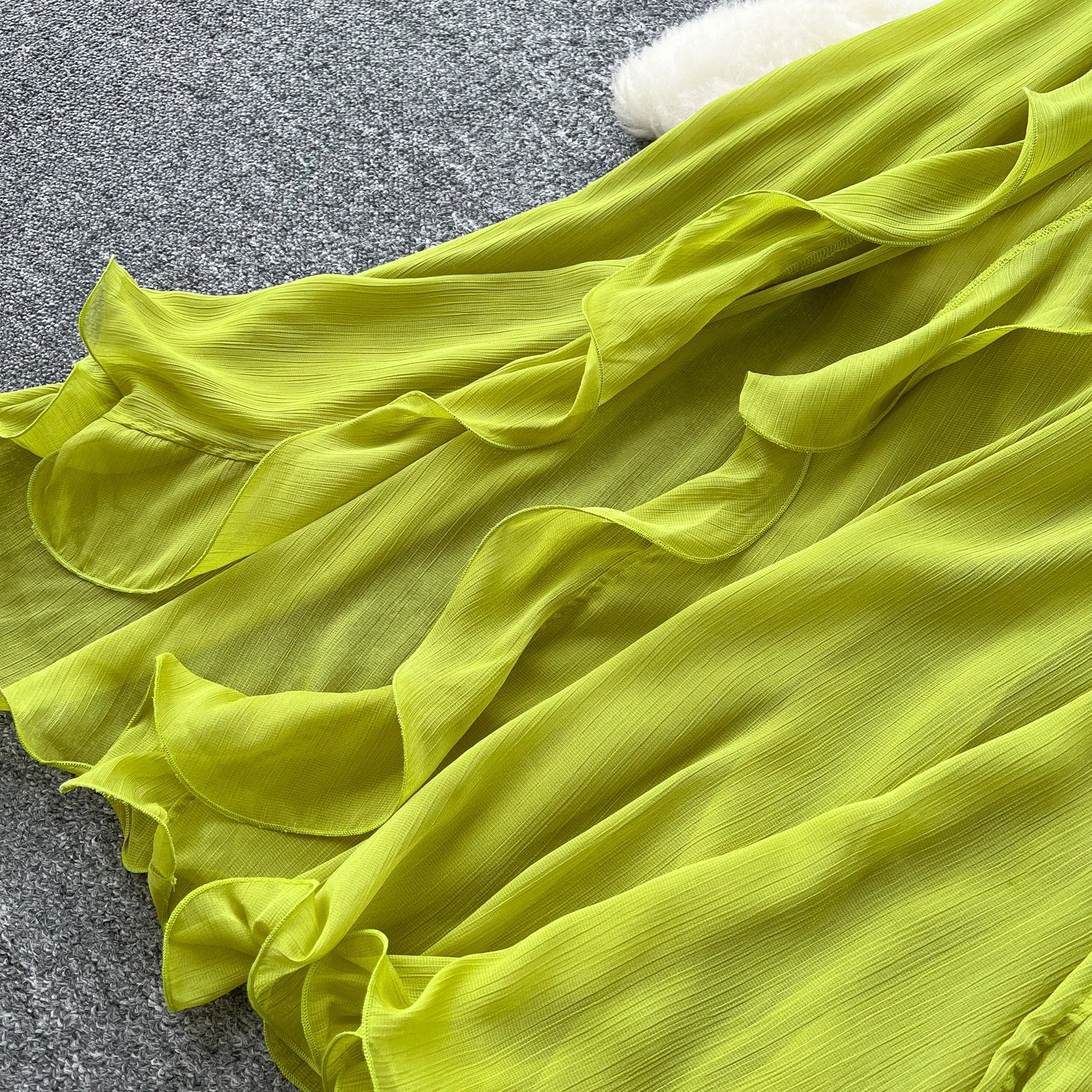 Sexy ruffle asymmetrical split  Elastic Slim backless  Elegant Dress Beach Summer Korean Fashion Vestidos
