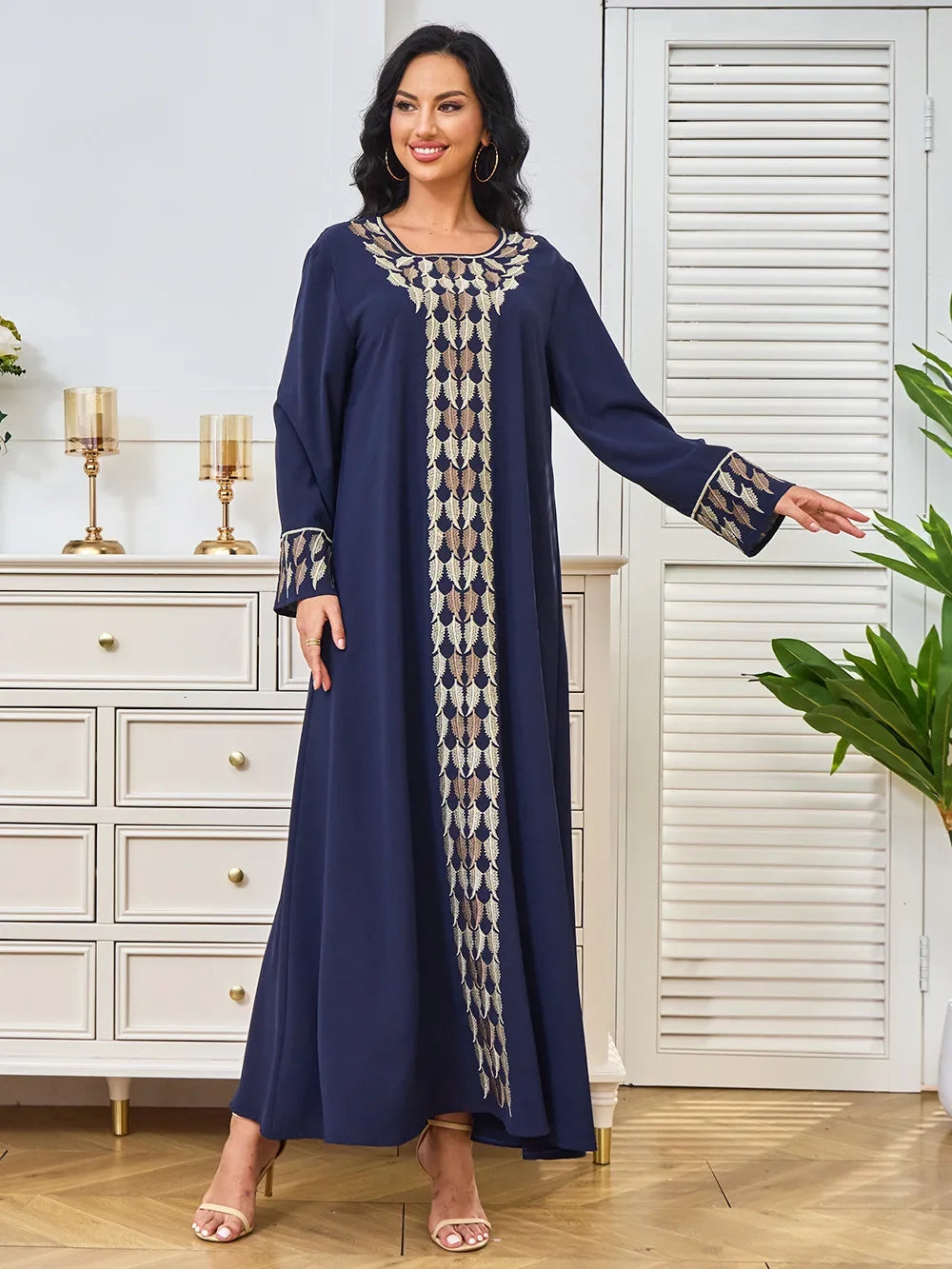 Ramadan Morocco Kaftan Eid Muslim Abaya for Women Dubai Party Dresses Embroidery Jalabiya Vestidos Islam Arab Long Robe Abayas