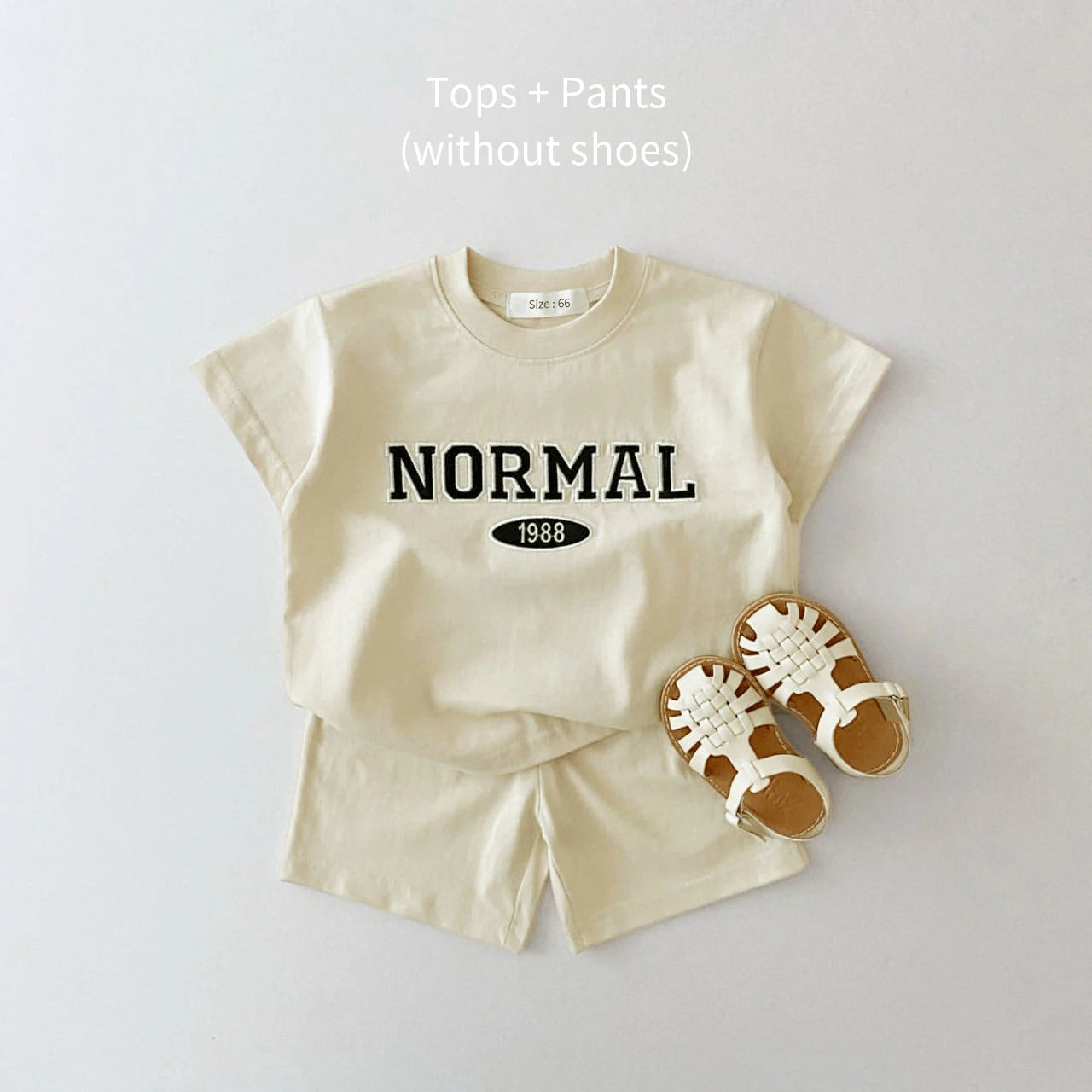 Baby Girls Boys Outfit Suit Cotton Embroidery Children Clothes Set Toddler Sports Tshirt Kids Tops Shorts Pants 2Pcs Set Summer
