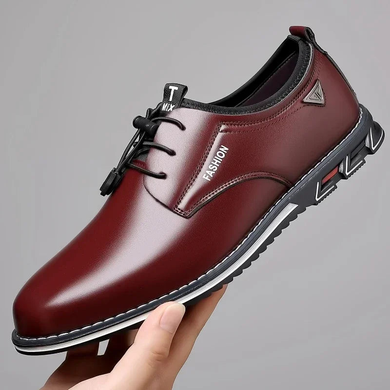 2025 New Men Shoes Luxury Leather Casual Shoes Male Comfortable Soft Flat Driving Shoe High Quality Slip on Men Loafers Big Size