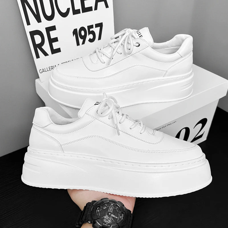 2025 Men Shoes Platform Casual Shoes for Men New Comfortable Sneakers Lightweight Walking White Men Shoes Tenis Masculino 39-44