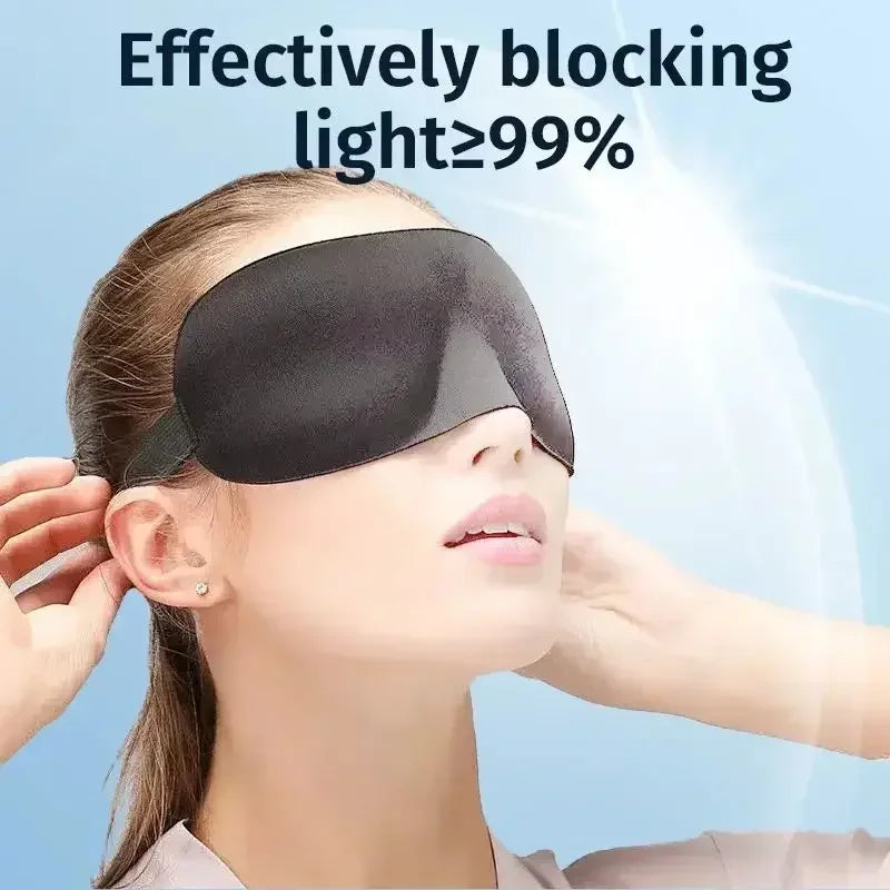3D Eye Mask for Sleeping Contoured Cup Blindfold Night Sleep Face Masks Block Out Light Women Men Eyepatch Comfortable Soft Fit