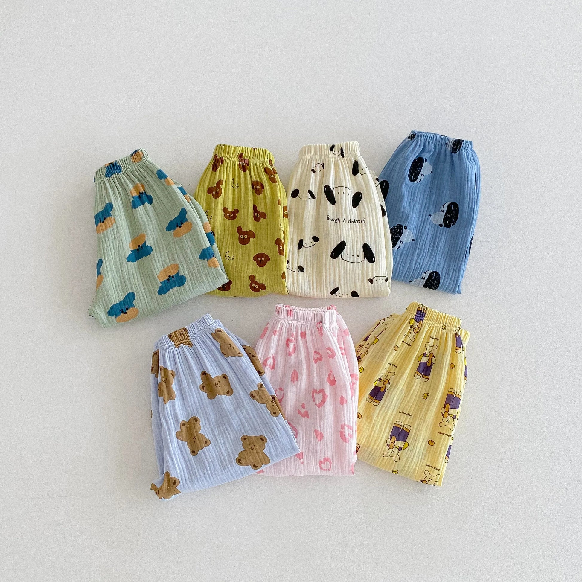 1-6 Age Children's Clothes Summer Thin Casual Trousers Full-printed Cartoon Fashion Kids Anti-mosquito Pants Boys Girls Bloomers