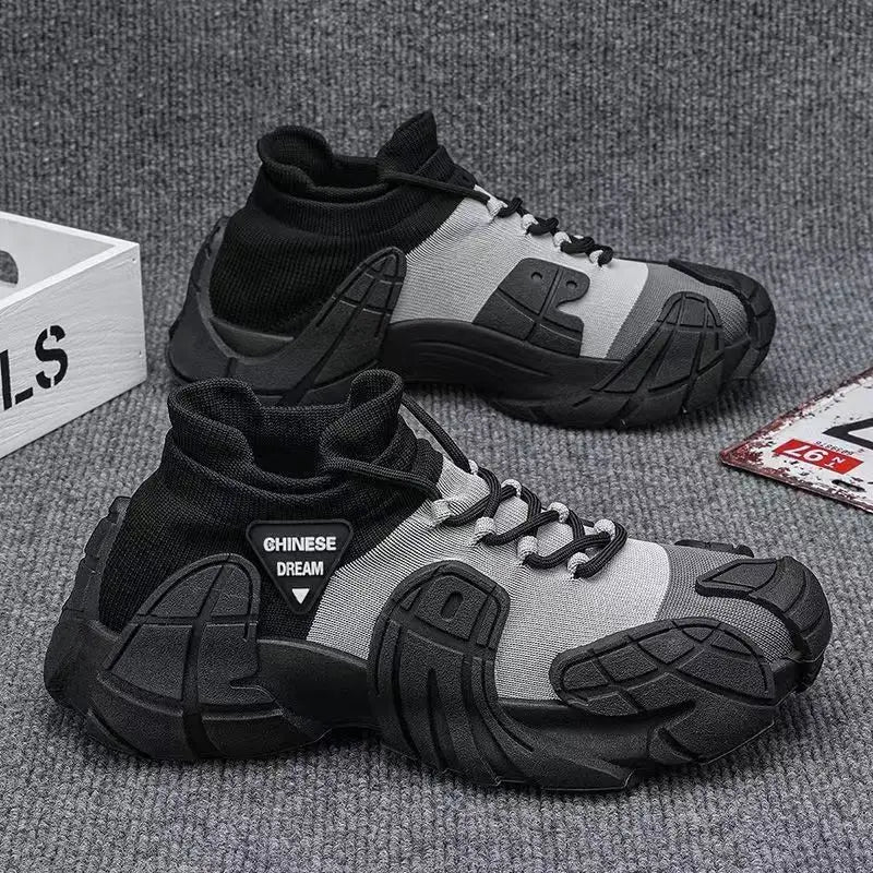Men's new 2025 comfortable, lightweight, thick sole, high-resistance, anti-slip, wear-resistant sports and casual men's shoes
