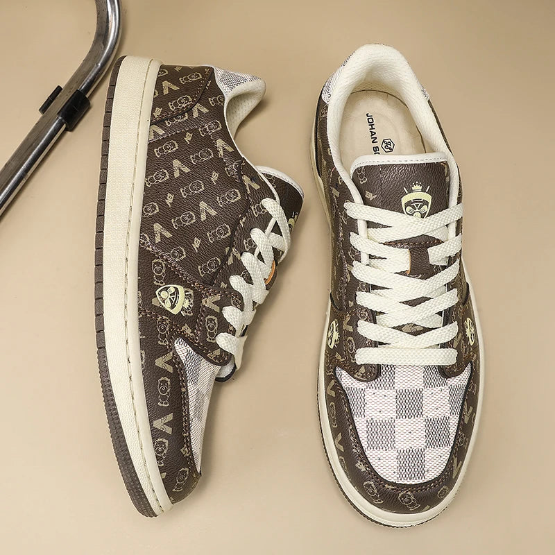 Men's Shoes 2025 British Fashion Trend Shoes Retro Board Shoes Four Seasons New Casual Shoes Every Day Wear Street Casual Shoes