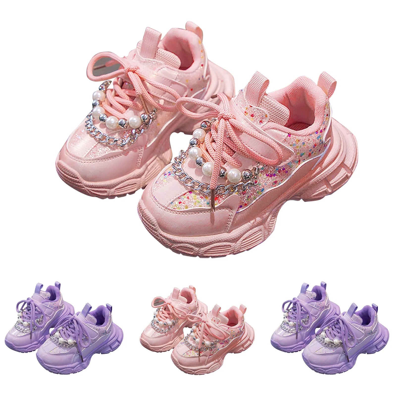 Black And White Tennis Girls Shoes Fashion Mesh Lace Non Slip Breathable Kids Children Casual Running Shoes Zapatos NiñA