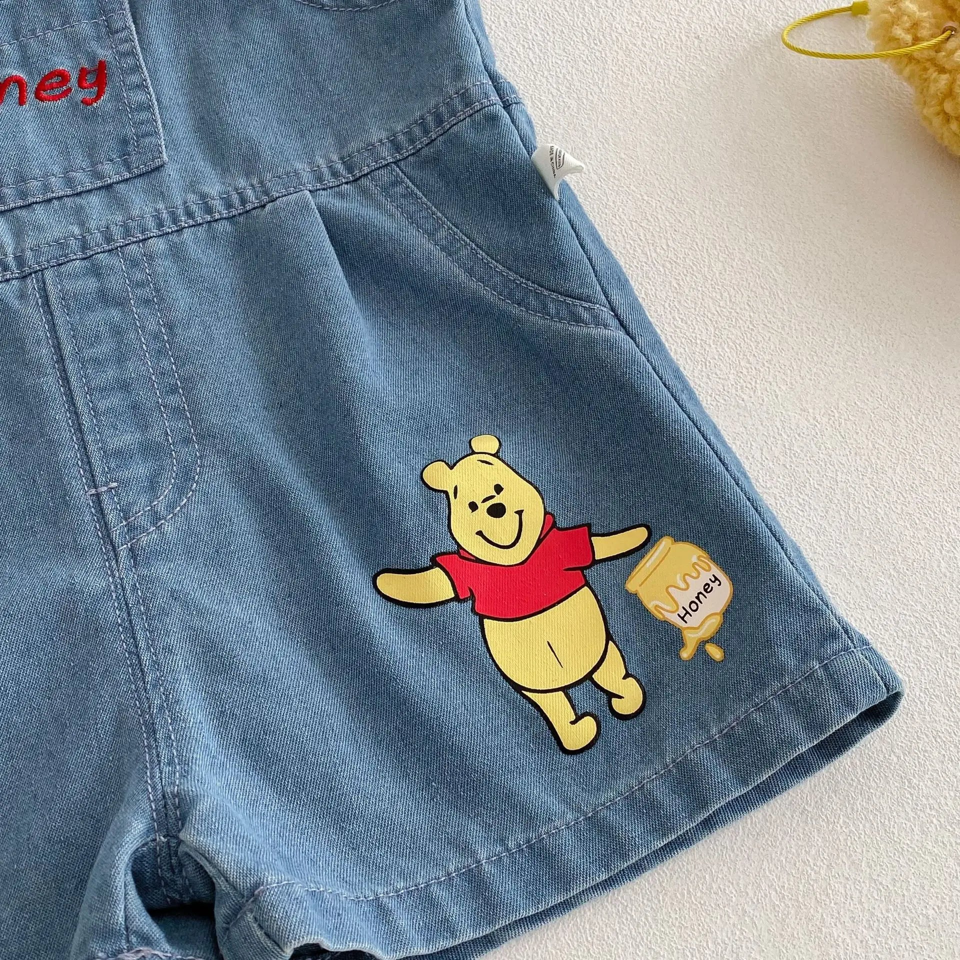 Baby Cartoon T-shirt 2025 New Summer Style 0-5-year-old Boy's Trendy Contrasting Color Base Shirt, Trendy Baby Bear Top