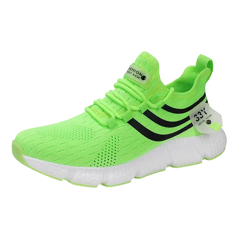 Men's Shoes Sports Shoes 2025 Summer New Mesh Breathable Running Shoes Soft Sole Shock-absorbing Running Shoes Lightweight Shoes