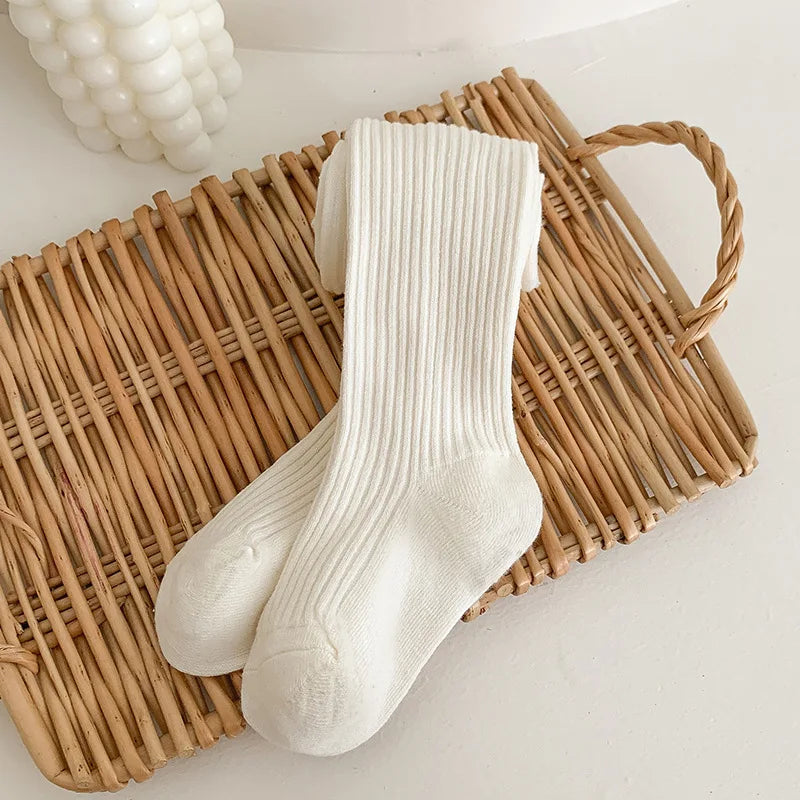 Baby Tights Spring Autumn Solid Color Cotton Girls Pantyhose Baby Leggings Kids Children Tights Stockings 1-9Years Baby Clothes