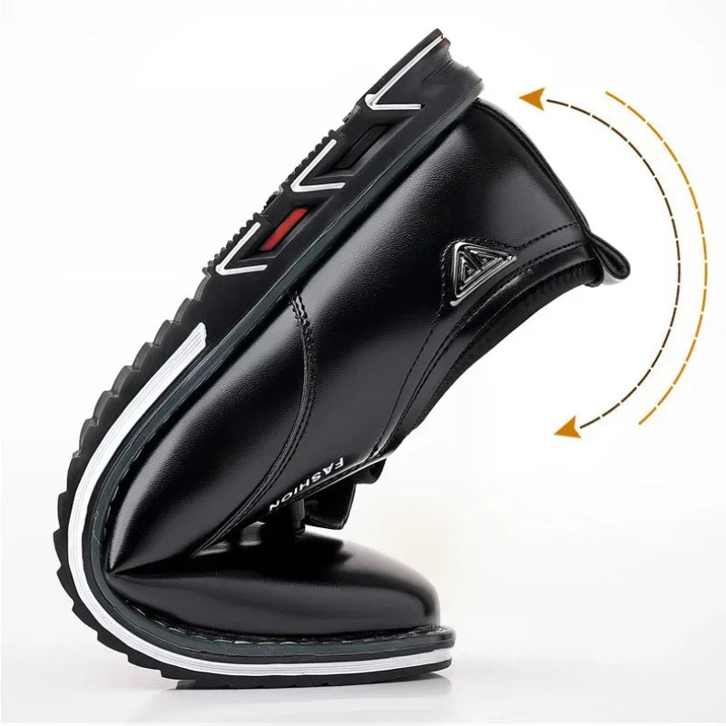 2025 New Men Shoes Luxury Leather Casual Shoes Male Comfortable Soft Flat Driving Shoe High Quality Slip on Men Loafers Big Size