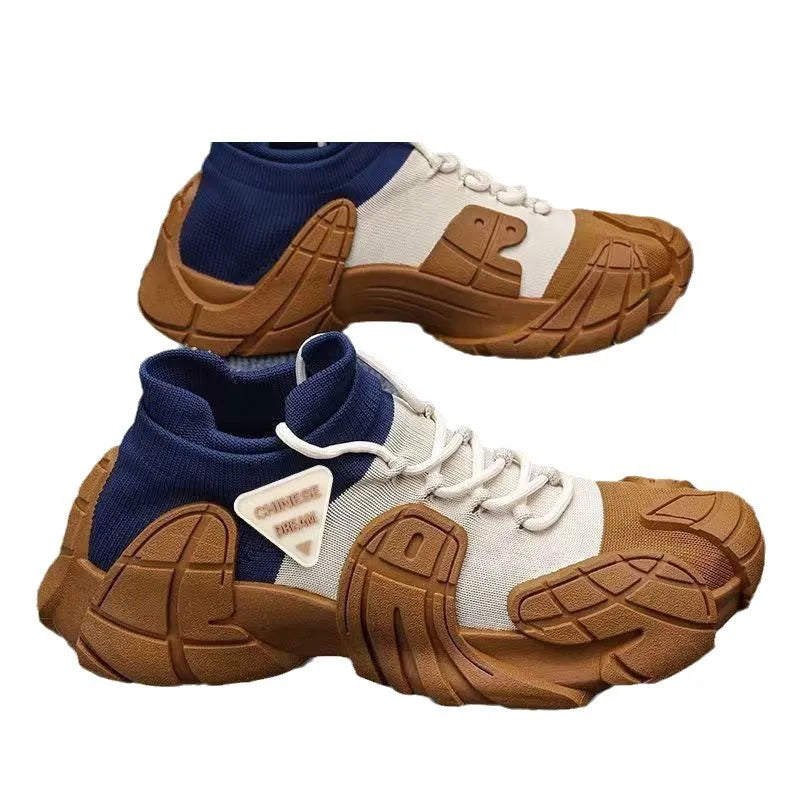 Men's new 2025 comfortable, lightweight, thick sole, high-resistance, anti-slip, wear-resistant sports and casual men's shoes