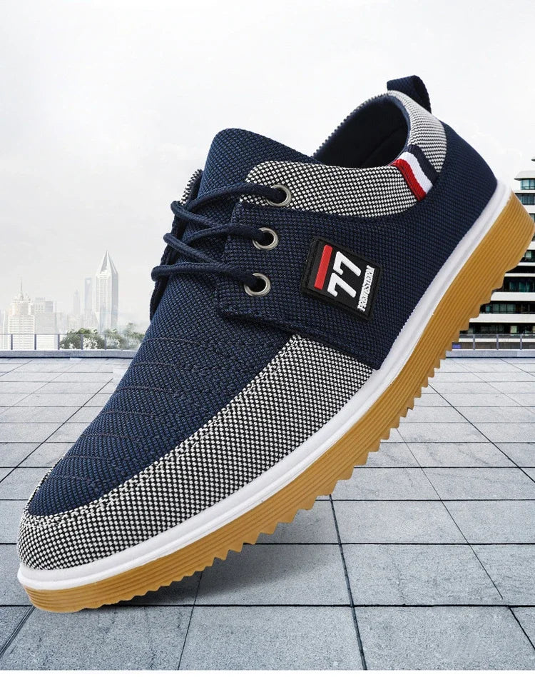 Sneakers Shoes for Men Canvas Shoes Breathable Beef Tendon Bottom Casual Vulcanized Shoes Work Footwear Tenis Masculino2024 