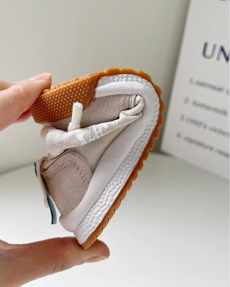 Size 15-25 Baby Shoes Autumn Soft Sole Boys' Toddler Shoes 0-1 Year Old Female Infant Casual Board Shoes Beige Yellow Blue