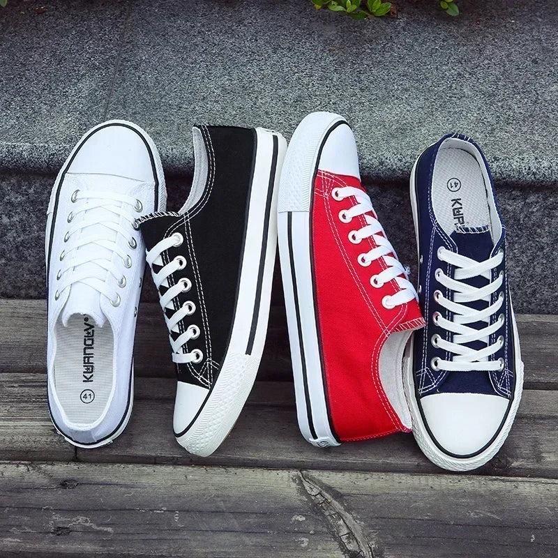 2025 Men Shoes Lace-up Athletic Summer Leisure Sneaker Fashion Breathable High Top Canvas Vulcanized Shoes Zapatos De Hombre