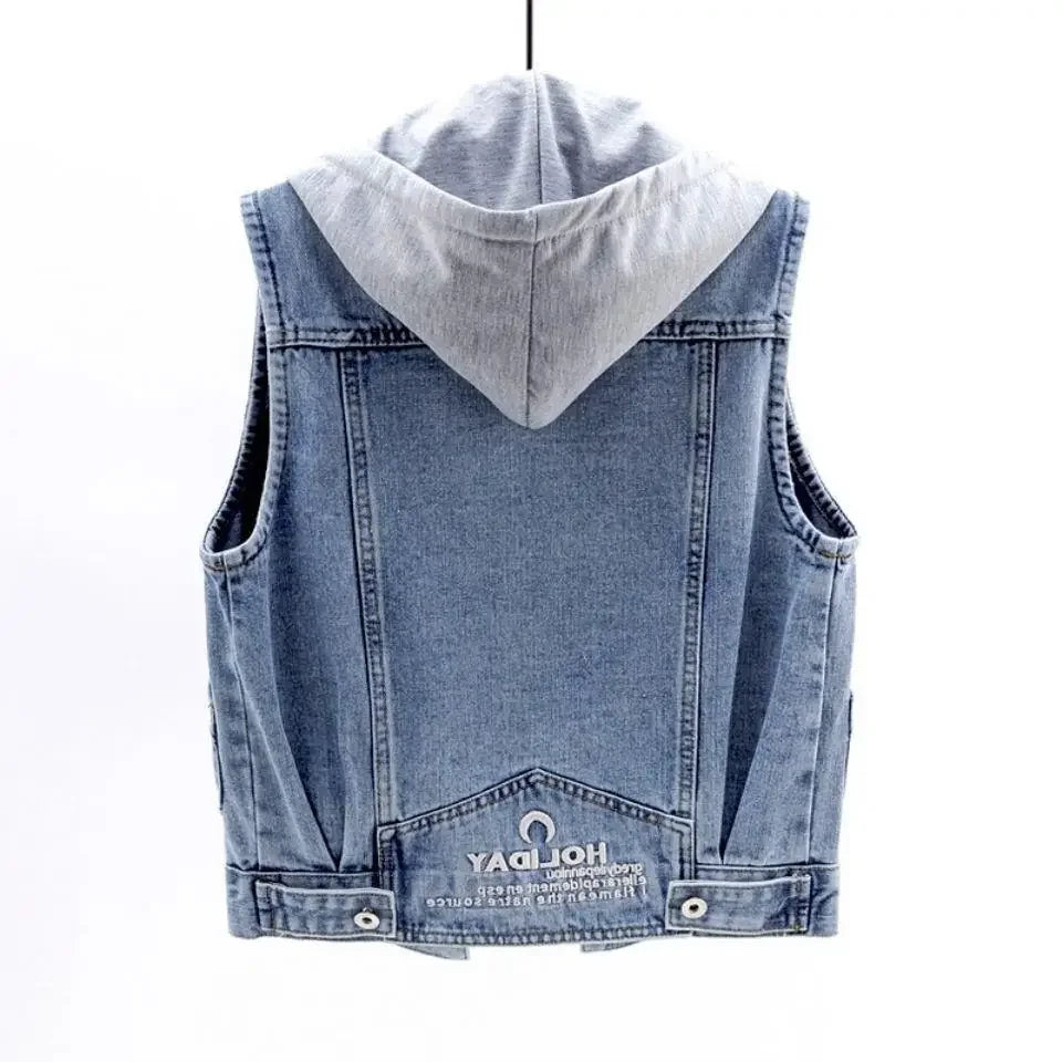 New Denim Vest Women's Spring Autumn Clothes