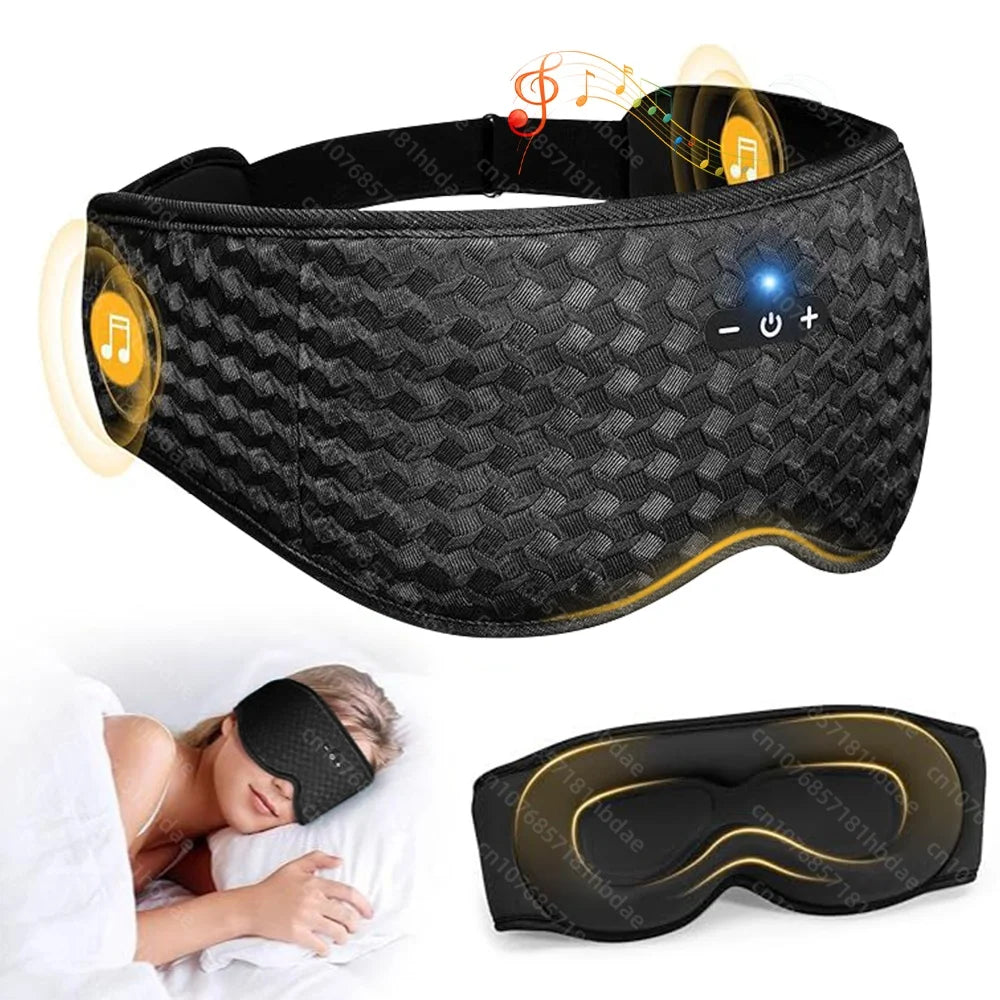 3D Eye Mask Music Play Sleeping Headphones with Built-In Hd Speaker Mask for Sleep Headphones Bluetooth ﻿breathable Eye Shield