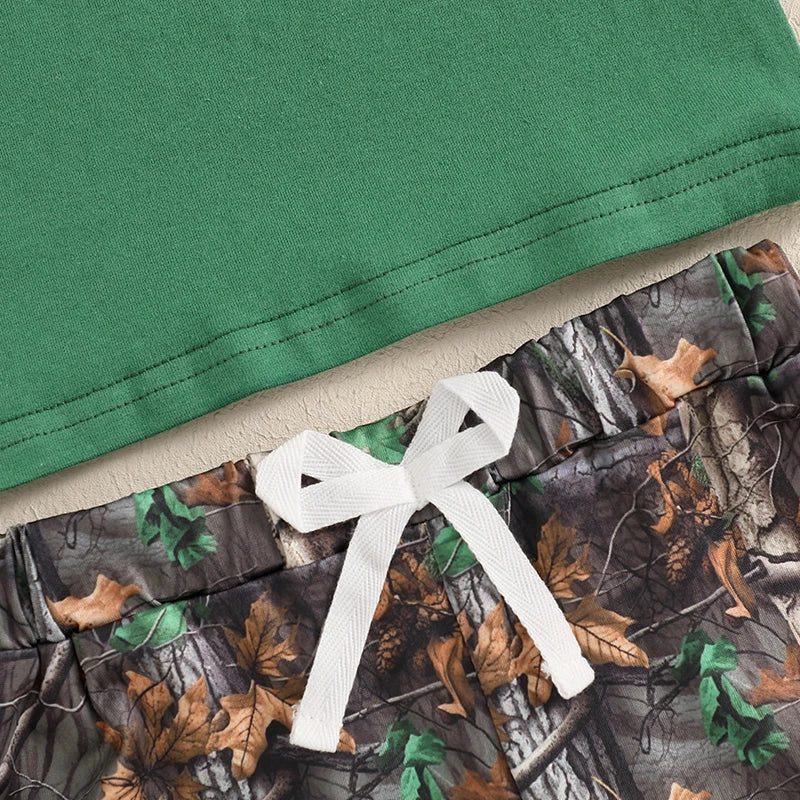 Summer Infant Kids Boy Clothes Sets Fashion Wild Goose Animals Embroidery Short Sleeve T-Shirts Elastic Waist Shorts 2pcs Outfit