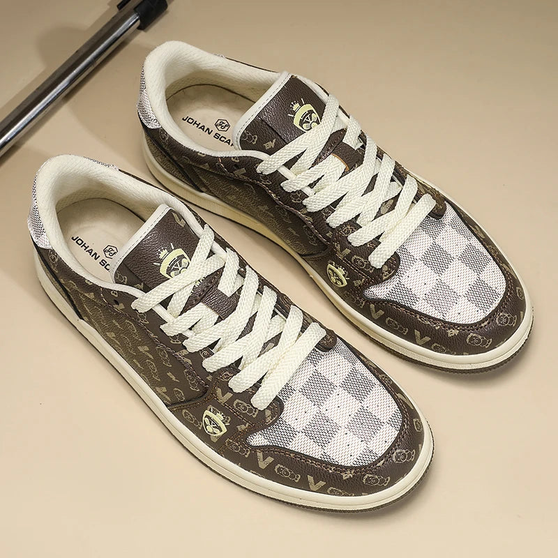 Men's Shoes 2025 British Fashion Trend Shoes Retro Board Shoes Four Seasons New Casual Shoes Every Day Wear Street Casual Shoes