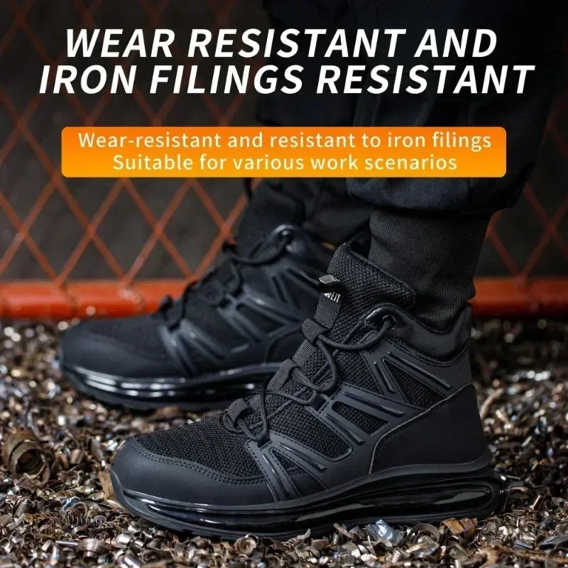 37-50 Fashion 2025 New Safety Shoes Men Anti-smash Work Shoes Anti Slip Indestructible Shoes Protective Sneakers Men Boots