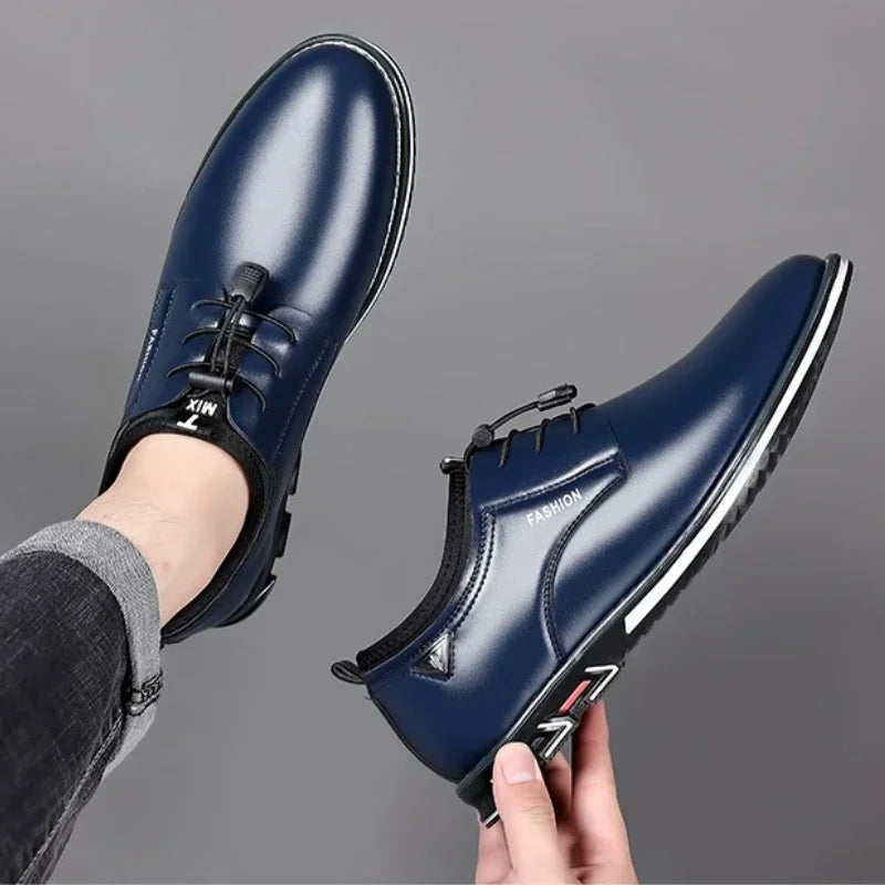 2025 New Men Shoes Luxury Leather Casual Shoes Male Comfortable Soft Flat Driving Shoe High Quality Slip on Men Loafers Big Size