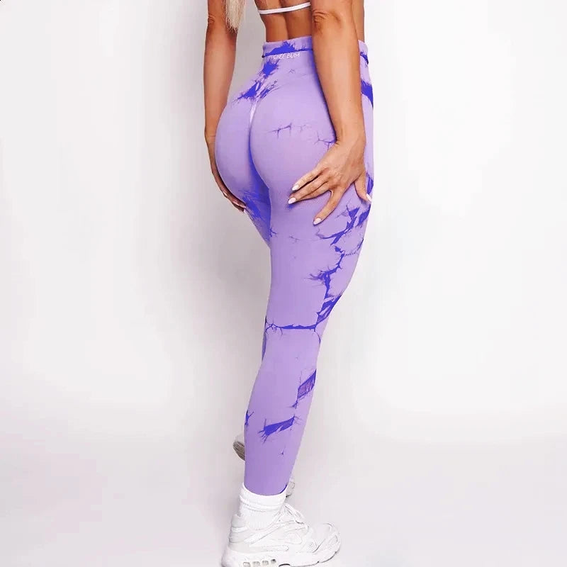 2025 Brand Bum Seamless Leggings Women Bubble Gum Tie Dye Lightning Marble Pants Leggings Gym Workout Fitness Leggings
