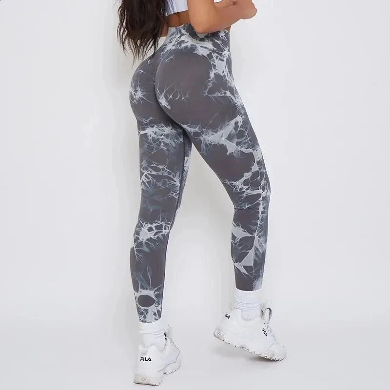2025 Brand Bum Seamless Leggings Women Bubble Gum Tie Dye Lightning Marble Pants Leggings Gym Workout Fitness Leggings