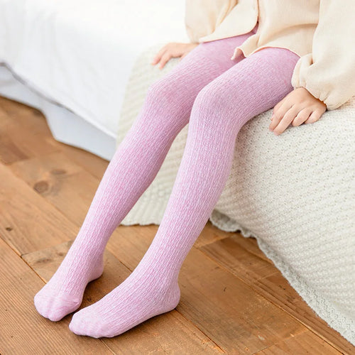 0 to 8 Years Autumn Solid Color Tights for Girls Combed Cotton Tights for Kids 6 Colors White Toddlers Pantyhose Baby Tights