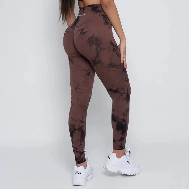 2025 Brand Bum Seamless Leggings Women Bubble Gum Tie Dye Lightning Marble Pants Leggings Gym Workout Fitness Leggings