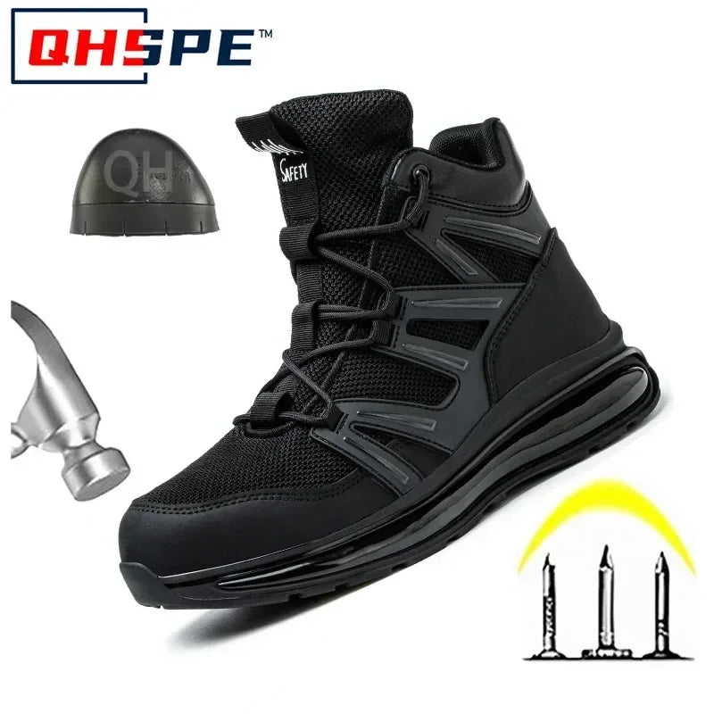37-50 Fashion 2025 New Safety Shoes Men Anti-smash Work Shoes Anti Slip Indestructible Shoes Protective Sneakers Men Boots