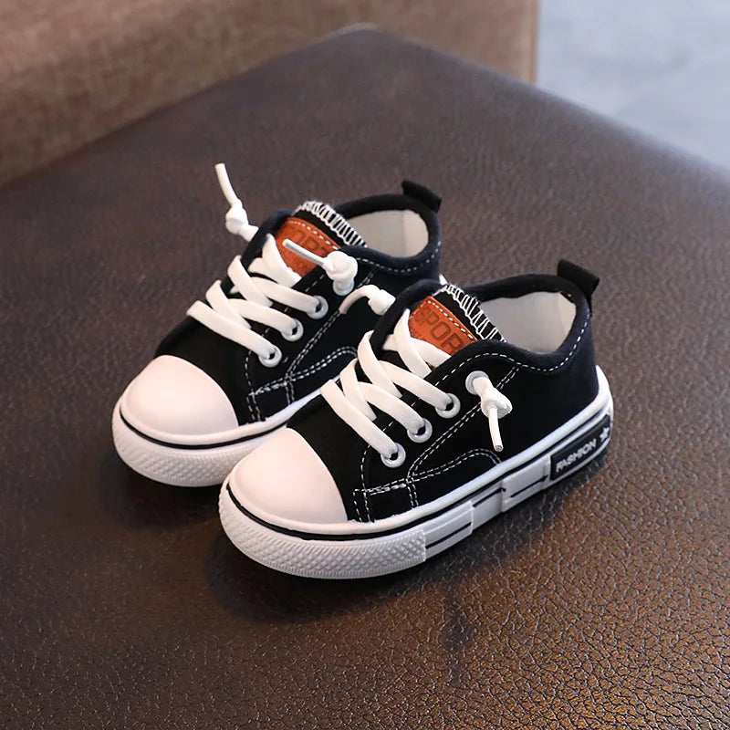 2025 New Children's Canvas Shoes Fashion Baby Board Shoes Girls' Breathable Single Shoes Boys' Casual Shoes