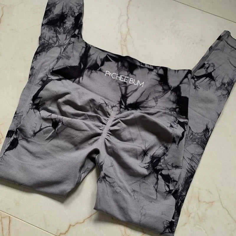 2025 Brand Bum Seamless Leggings Women Bubble Gum Tie Dye Lightning Marble Pants Leggings Gym Workout Fitness Leggings