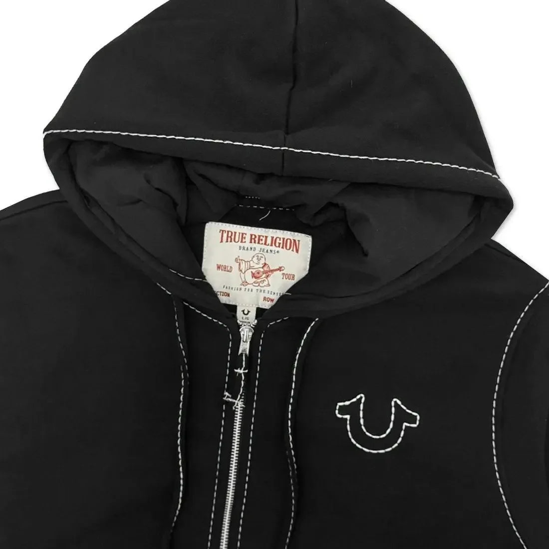 2025 New Zipper Hoodies Y2K Men Harajuku Hip Hop Embroidery Oversized Retro Buddha Sweatshirt Streetwear Hoodies Women Jackets