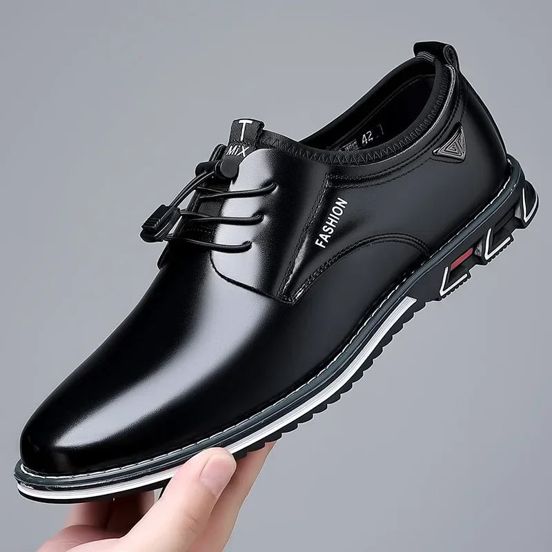2025 New Men Shoes Luxury Leather Casual Shoes Male Comfortable Soft Flat Driving Shoe High Quality Slip on Men Loafers Big Size