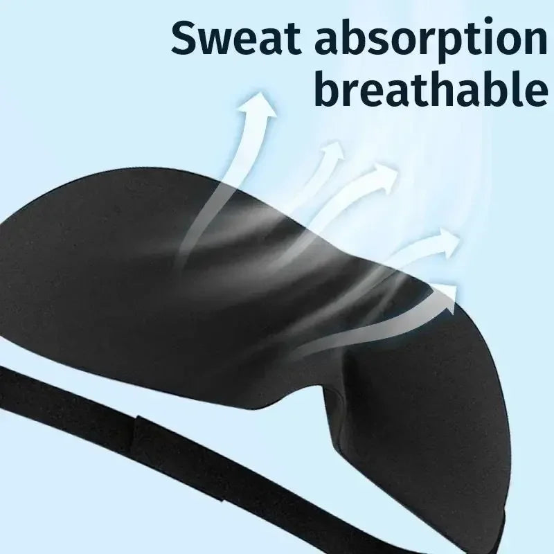 3D Eye Mask for Sleeping Contoured Cup Blindfold Night Sleep Face Masks Block Out Light Women Men Eyepatch Comfortable Soft Fit