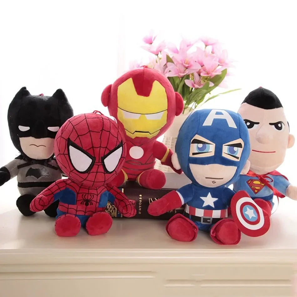 20-30cm Spiderman Plush Toy Soft Stuffed Cartoon Stuffed Doll Large Plush Boy Cloth Doll Pillow Kid Christmas Gift