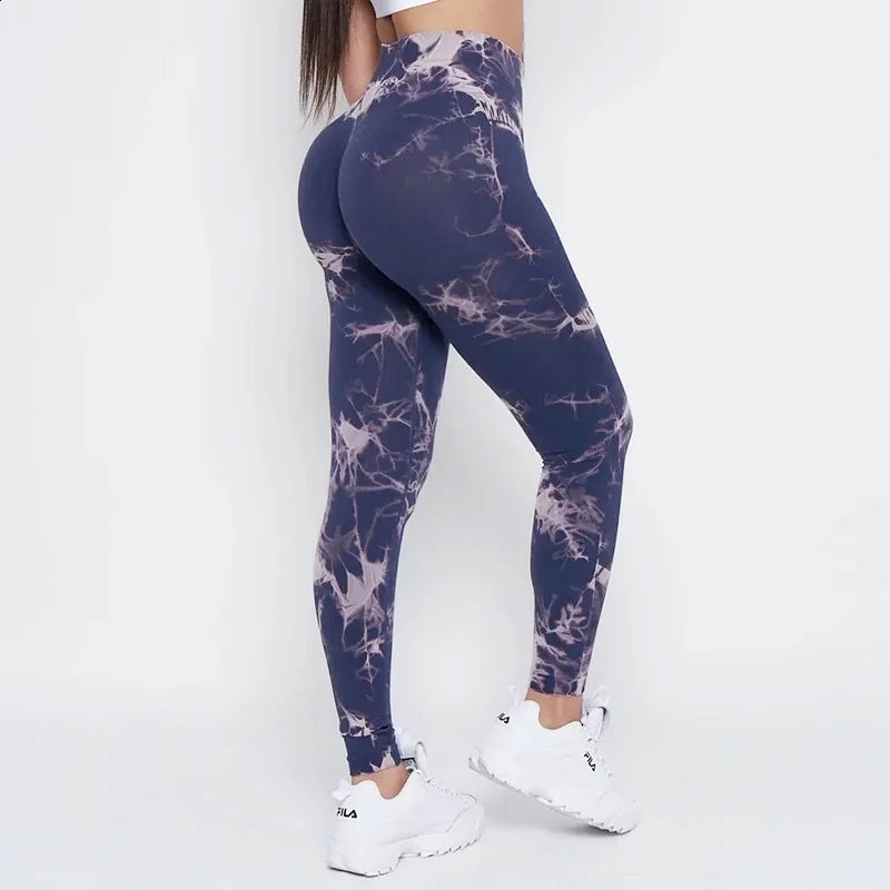 2025 Brand Bum Seamless Leggings Women Bubble Gum Tie Dye Lightning Marble Pants Leggings Gym Workout Fitness Leggings