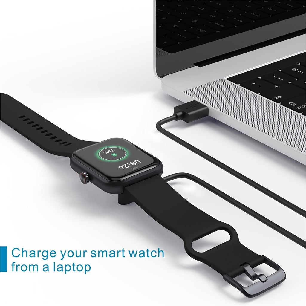 Universal Smart Watch Charger Cable - Compatible with 2.5mm/2.8mm/4mm Smartwatches, Fast and Efficient Magnetic Charging, Durable Cord, Multi-Device Support, Travel-Friendly Design