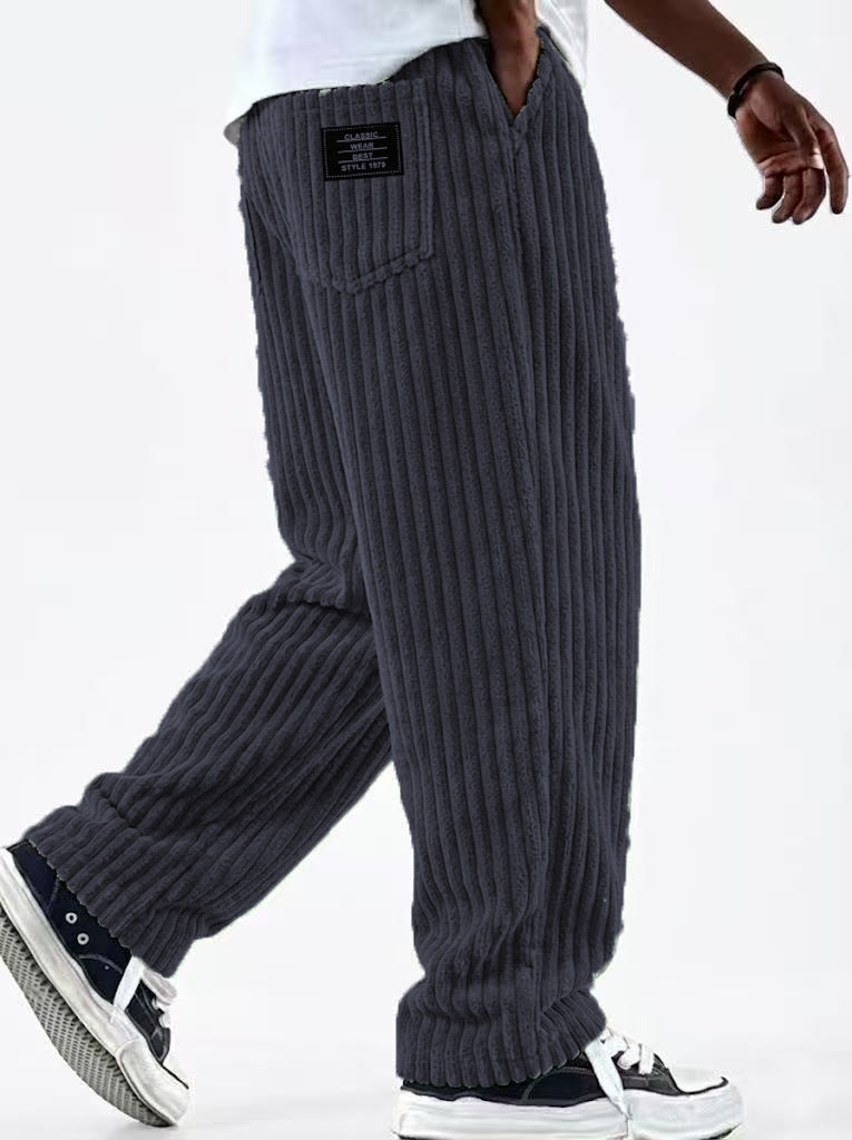 New Men's Retro Vertical-striped Corduroy